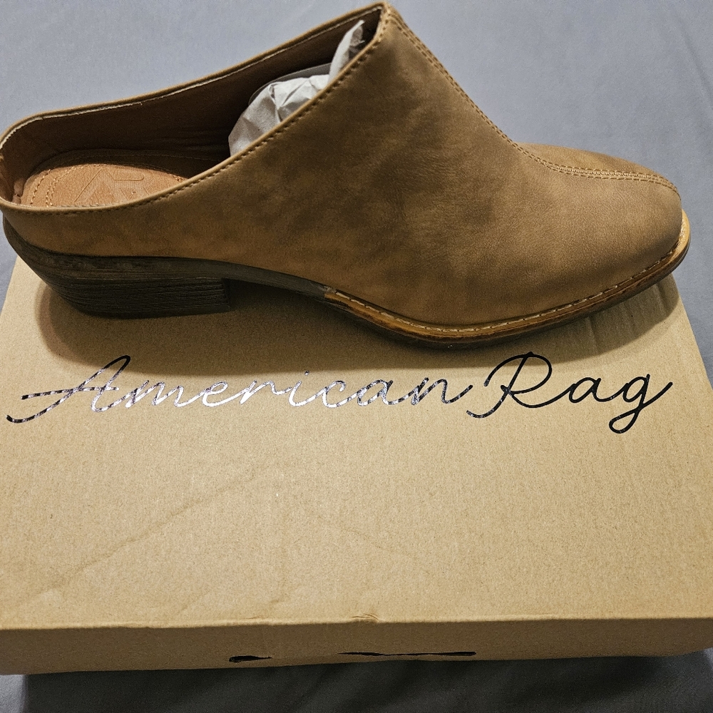 Brand new American rag suede slip-ons